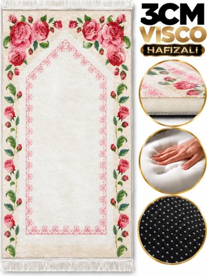 Carpetella 3 CM VISCO Süngerli Ortopedik Seccade Diz Ağrıtmaz Namazlık