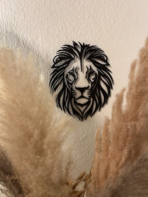 Be Aslan Figürlü Duvar Dekoru Heybetli Aslan Kabartma Duvar Panosu Najmaddin