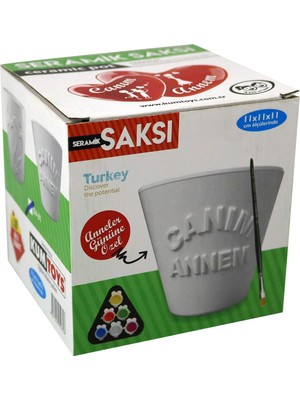 Done Seramik Saksı -Anneler Günü Kumtoys 52353