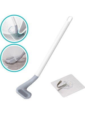 Gy Atelier Golf Tasarımlı Silikon Wc Klozet Mutfak Temizlik Fırçası Kanca Hediyeli