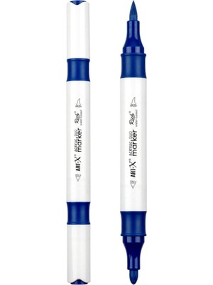 Gy Atelier Art-X Çift Uçlu Akrilik Marker Çizim Kalemi Her Yüzeye Uygun Kalıcı Mürekkep 1-6 mm Uç KALINLIKLARI,SYFARTXAKRİLİK50