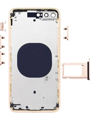 Ozka Concept Iphone 8 Plus Uyumlu Boş Kasa Arka Kapak Gold