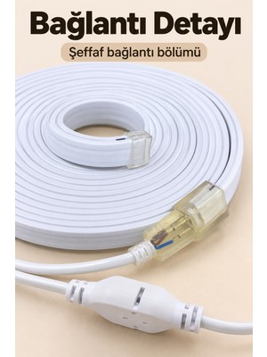 GIGA Beyaz Şerit Aydınlatma Kablolu Bağlantılı 3 Metre