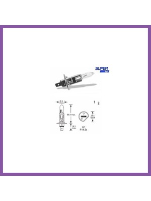 Bezos Super Light H1 Halojen Far Ampülü 12 Volt 60-55 Watt Bzoshb
