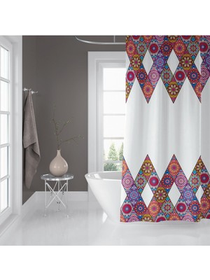 Die Grup Banyo Duş Perdesi 10149 120X200 Perde Borusu Askı Aparatı 90X130 Hediyeli