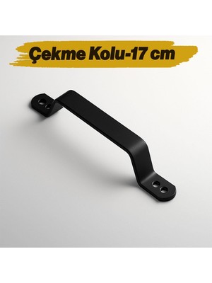Die Grup Metal El Tutamagı Çekme Kolu Kapı Tutma Kulbu 17 cm Kulp Kapı Tutamağı Kulpu Mat Siyah Renk