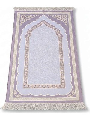 Tesbihane Kişiye Özel Nakış Işlemeli Hediyelik Seccade - Saten Kumaş - Papatya Motifli