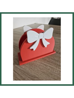 Vintessy Vıntessy Yılbaşı Temalı Peçetelik Noel Dekoratif Masa Peçete Standı BZS01