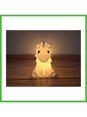 Bezos Sevimli Tek Boynuzlu At Formlu Tealight Mumluk Çocuk Odası Dekoratif Mum Tutucu Arz