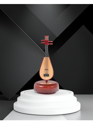 Figürlü Müzik Kutusu Melodili Ahşap Görsel Model