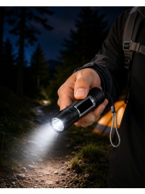 Şarjlı El Feneri 4 Mod 100.000 Saat LED Ömrü XUCZZZHS41LAMB-3
