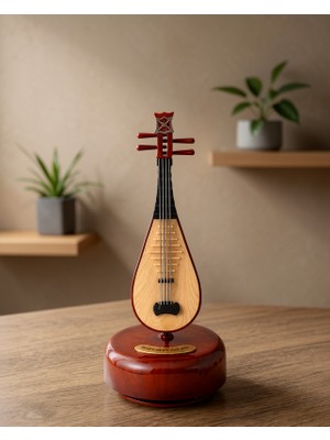 Müzik Kutusu Lüt Şeklinde Ahşap Tasarım
