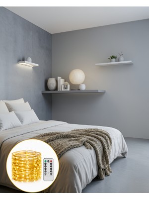 Dekoratif Perde Peri LED Günışığı 8 Fonksiyonlu