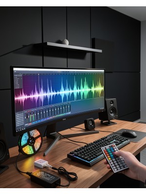 5050 Rgb LED Şerit 5 Metre Uzaktan Kumandalı