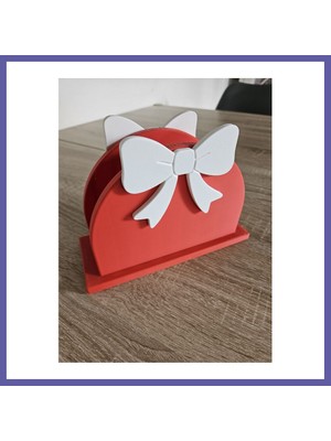 Nida Yılbaşı Temalı Peçetelik Noel Dekoratif Masa Peçete Standı Nıda