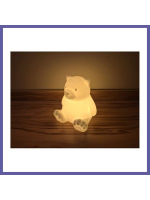 Nida Sevimli Kutup Ayısı Tealight Mumluk Dekoratif Mum Tutucu Nıda