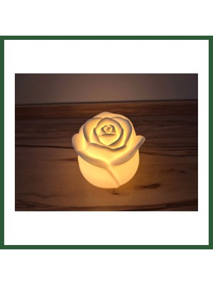 Bezos Romantik Gül Formlu Tealight Mumluk Dekoratif Mum Tutucu Bzst