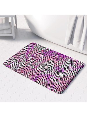 Tr Banyo Paspası, Kaymaz Taban, Banyo Halısı, Makinede Yıkanabilir
