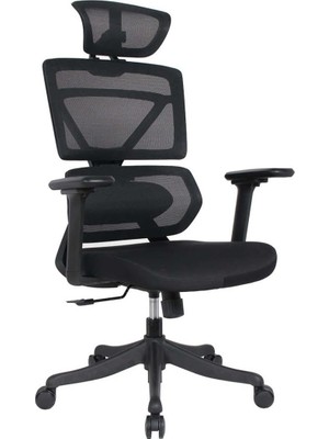 Tr Pro-Tech Ultra Ergonomik Yönetici ve Çalışma Koltuğu - Siyah 70X113-124X69 cm