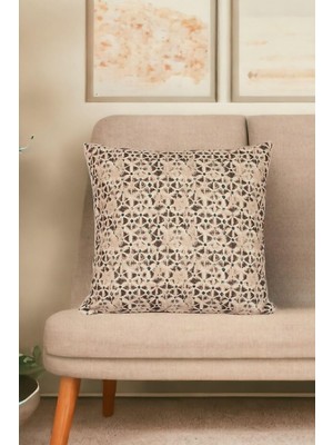 Tr Asdiva 43X43 cm Desenli Kırlent Kılıfı Dekoratif Etnik Ikat Damask INTA-191
