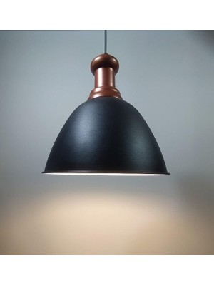 Tr Retro Rustik Vintage Metal Sarkıt Tekli Avize Bakır Askılı MYL002594
