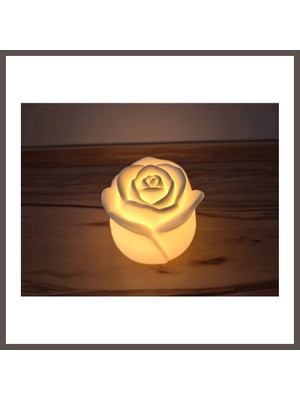 Bezos Romantik Gül Formlu Tealight Mumluk Dekoratif Mum Tutucu ECO123