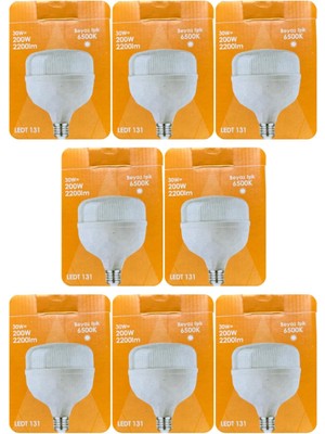 Tr 30W (200W) 6500K Beyaz Işık E27 Duylu Torch LED Ampul, 8 Adet
