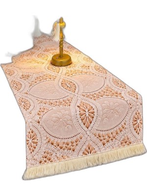 Tr Lace Elegance Dantel Desenli Dekoratif Masa Üstü Lambası Bali Şemsiyesi Seti – Şemsiye + R