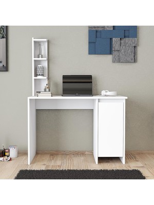 Tr Ege Kulpsuz Çalışma Masası, Bilgisayar Masası, Ofis Masası (Beyaz)