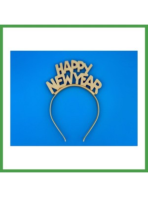 Soi Home Happy New Year Yazılı Yılbaşı Saç Bandı Parti Aksesuarı Yeni Yıl Taç Bandı Soı