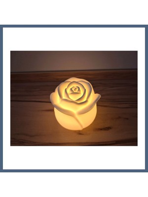 Bezos Romantik Gül Formlu Tealight Mumluk Dekoratif Mum Tutucu BZS10