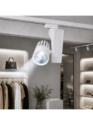Odea 40W Beyaz Kasa LED Ray Spot 6500K Beyaz Işık – Lifud Driver, Flicker Free, Alüminyum Gövde