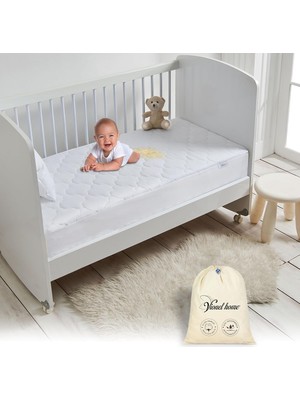Odea %100 Pamuk Kapitone Sıvı Geçirmez Bebek Alezi,bebek Alez Yatak Koruyucu, Çocuk Yatak Koruyucu Alezi,park Beşik Yatak Alezi,park Beşik Yatak Koruyucu (80X130)