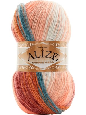 Odea Tr Alize Angora Gold Batik El Örgü Ipi 5 Adet (8023)