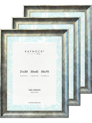 Odea Tr Kavisli Eskitme Yeşil Çerçeve - 3'lü Set, 30X42