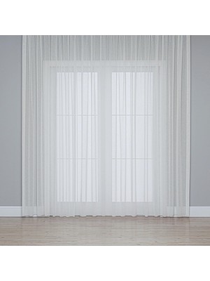 Odea Tr Fabric Design Keten Plus Tül Perde (Krem, 100 x 200)