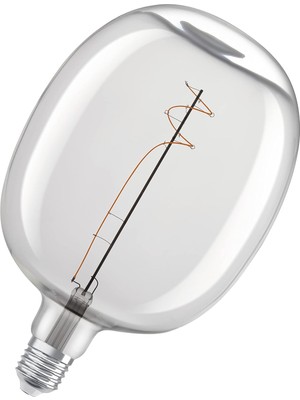 Odea Tr Osram Vintage 1906 LED Lamba, Şeffaf Cam Gövdeli, 4,8 W, 400 Lm, Balon Şeklinde, 170 mm Çap ve E27 Duy, Sıcak Beyaz Işık Rengi, 2700 K, Kısılabilir Filament, 15.000 Saate Kadar Kullanım Ömrü