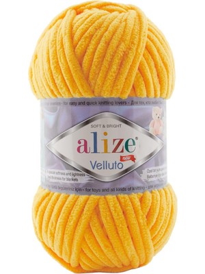 Odea Tr Alize Velluto Kadife El Örgü Ipliği 5 Adet (Mimoza 216)