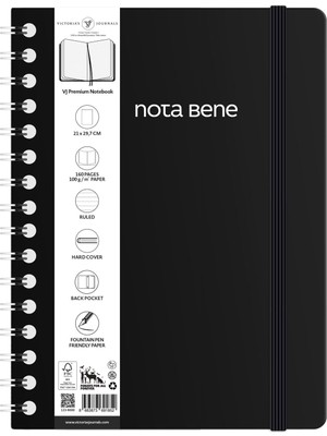 Odea Tr Nota Bene Spiralli Premium Sert Kapak Defter, 21X29,7 Cm, Çizgili