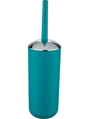 Odea Tr Brasil Wc Garnitürü, Yüksek Kaliteli Fırça Tutucu, Mat Yüzey, Kırılmaz Plastik, Bpa Içermez, Banyo ve Misafir Tuvaleti Için Ideal, Tuvalet Fırçası Dahil, Çap 10 x 37 Cm, Petrol