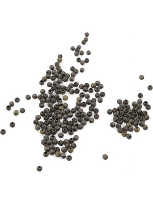 Odea Tr Serhat Aksesuar ve El Işçilik Çizgi Desenli Yuvarlak 4 mm Metal Boncuk (30 gr 400 Adet)