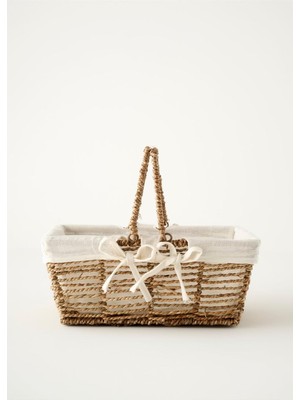 Odea Tr Arden Bezli Sepet Naturel (31X22X13 Cm)