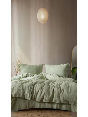 Odea Tr Cloudy Mood Müslin Nevresim TAKIMI,%100 Doğal Pamuk, Oeko-Tex Sertifikalı, Çift Taraflı, Tek/çift Kişilik, Terletmeyen (Su Yeşili, Çift Kişilik)