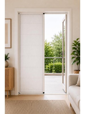 Odea Tr Akordiyon Kapı Perdesi Plise Sürgülü Kapı Perdesi (EN0-100 cm x BOY0-240 Cm)