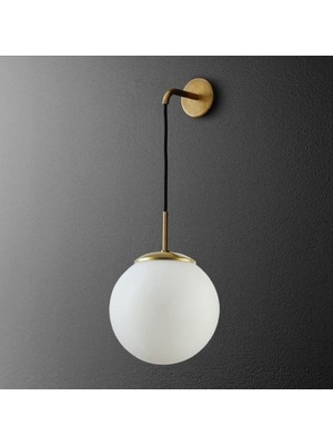 Odea Tr Baston Modern Tasarım Salon - Hol - Eskitme Renk Beyaz Cam Duvar Aplik