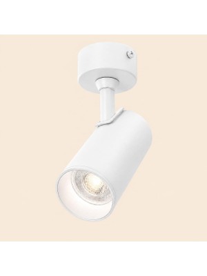 Odea Tr GU10 Duylu Beyaz Aplik Spot – 4,5W 3000K Günışığı Ampul Dahil, Ayarlanabilir Başlık, Duvar ve Tavan Spot Armatür 220V Elektrik Bağlantısı Gerekir, (Pilli/şarjlı Değildir)