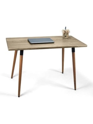 Tr Doğal Ağaç Masif Kütük Masa Ahşap Çalışma Masası Ofis Masası 60CM x 120CM (Ağaç Ayak