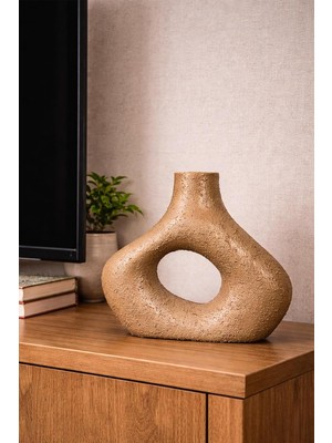 Odea Tr Dekoratif Seramik Obje El Yapımı Modern Ev Dekoru, Masa & Konsol Aksesuarı, 21×19 cm – Orscal