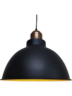 Odea Tr Rsylight Metal Siyah Bakır Duylu Retro Dekoratif Rustik Kafe Mutfak Sarkıt Avize Siyah RT8091000