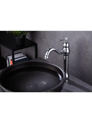 Odea Tr Gümüş Çanak Lavabo Bataryası Krom Lavabo Musluğu Polina Çanak Armatür Banyo Bataryası